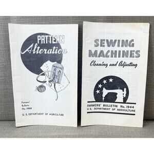 Vintage USDA Farmers’ Bulletins – Pattern Alteration & Sewing Machine Cleaning